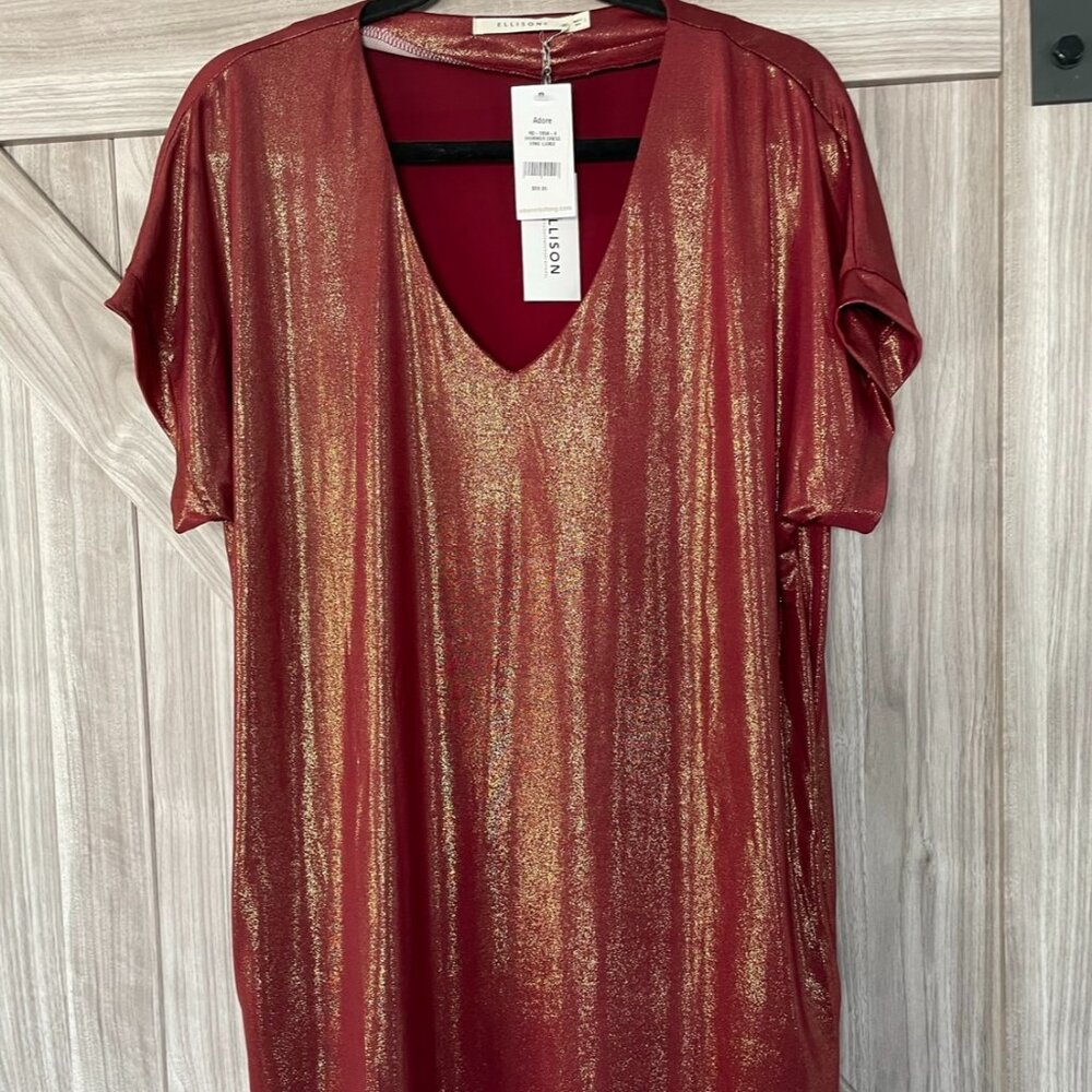 Ellison Red Shimmer Dress